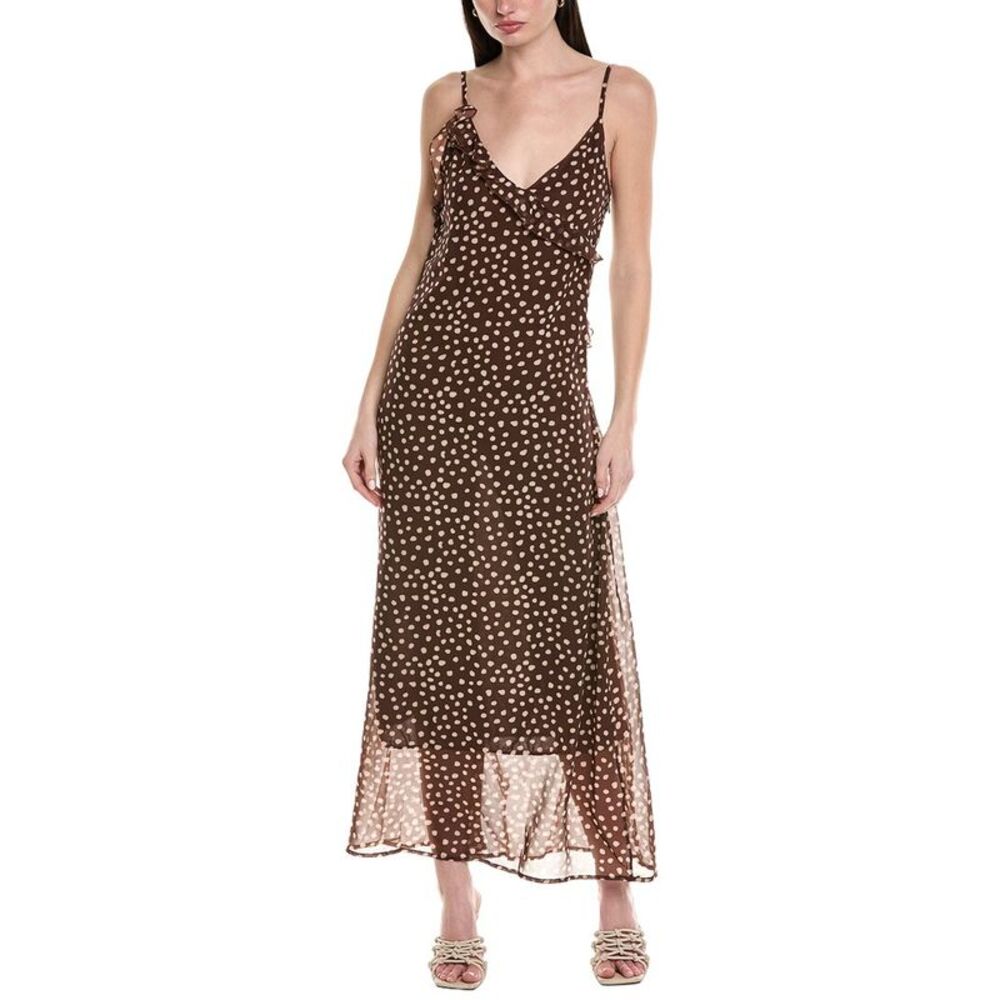 Avantlook Womens Maxi Dress, Brown